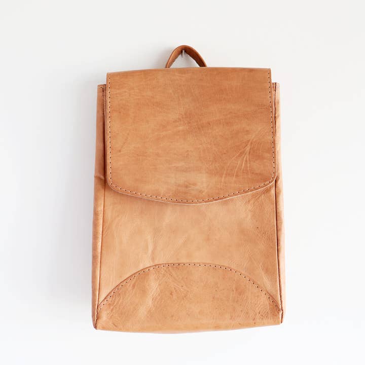 Jubilee Trading Co. | Ethical Trade Decor + Accessories - Wholesale Backpack - Women's - Rosa Backpack - Leather Backpack Purse4