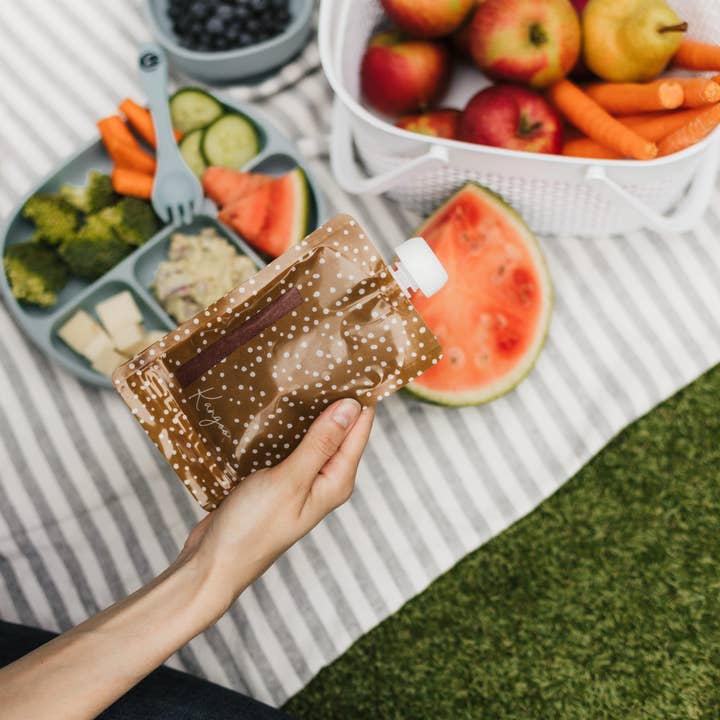 Kangoo et cie - Wholesale Food Storage Wrap/Bag - Reusable Baby Food Pouches | Smoothies, Apple Sauces, Purees