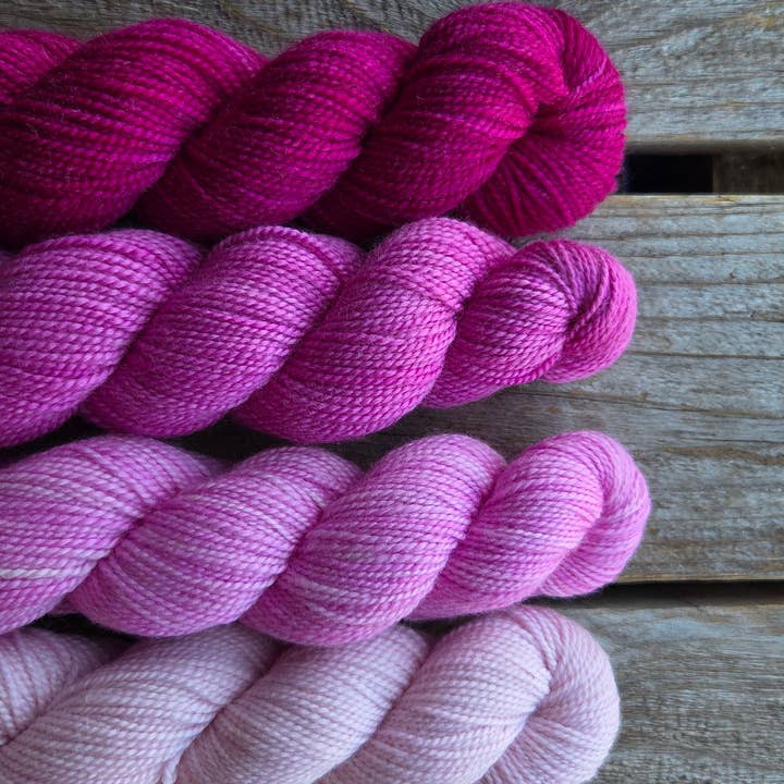 Koigu Wool Designs - Wholesale Yarn - KPM Fuchsia Solid Colour Family1