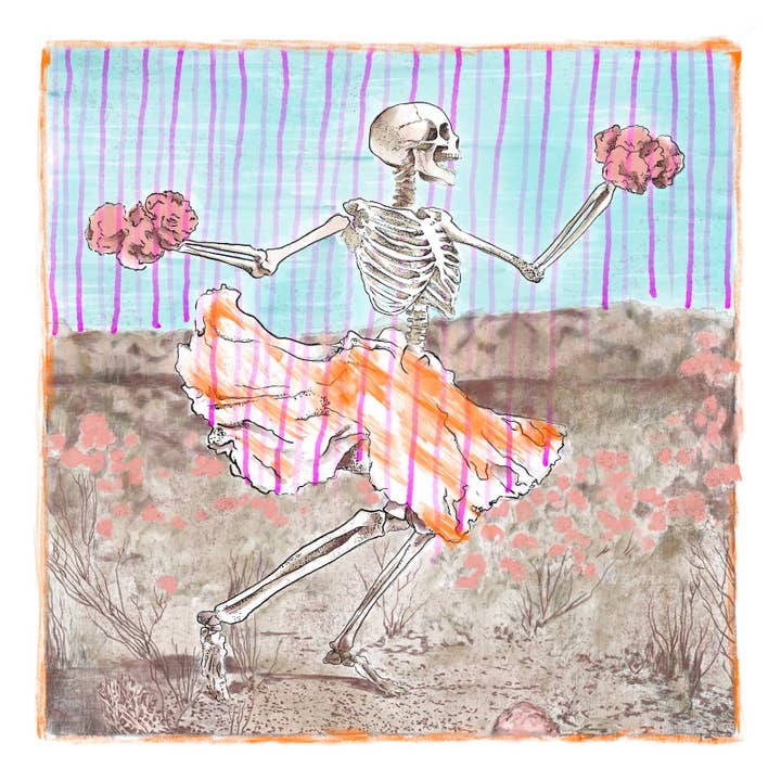 Monochrome Canvas - Wholesale Art Print - Withering Waltz