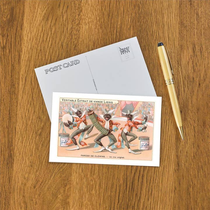 Found Image Press - Venta al por mayor Tarjeta postal - Postal CI-117 Farsas de Payasos