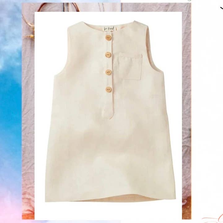 Strandstern Kinder Leinenkleid für den Großhandel von Be Kind