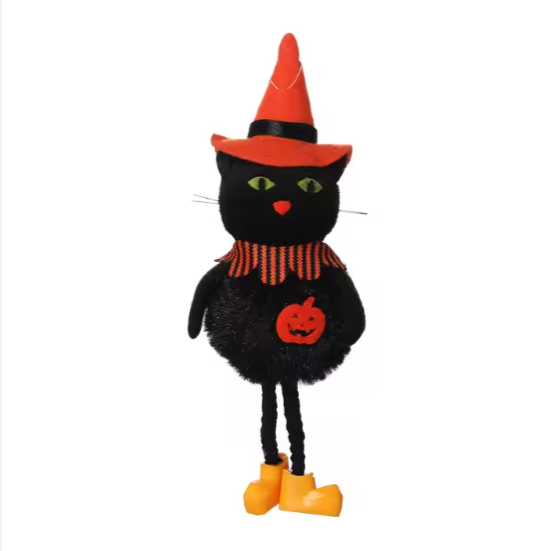 Holiday Farm - Vendita all'ingrosso Decorazione - Ciondolo Bambola di Peluche – Ornamenti Zucca & Strega - All'ingrosso2