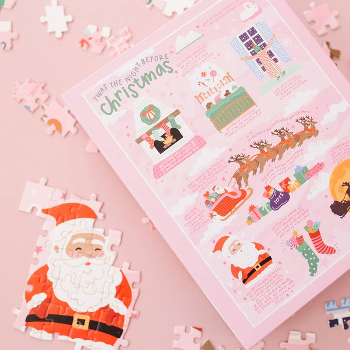 Pippi Post - Wholesale Puzzle - Kids - Twas The Night Before Christmas - 500 Piece Jigsaw Puzzle5