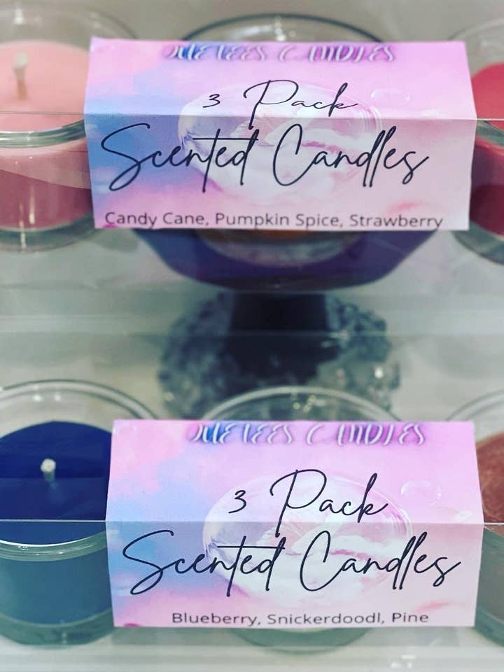 Variety 3 pack candles for wholesale by Kani Candles