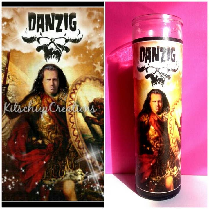 Danzig Prayer Candle for wholesale by Kitschup Creations