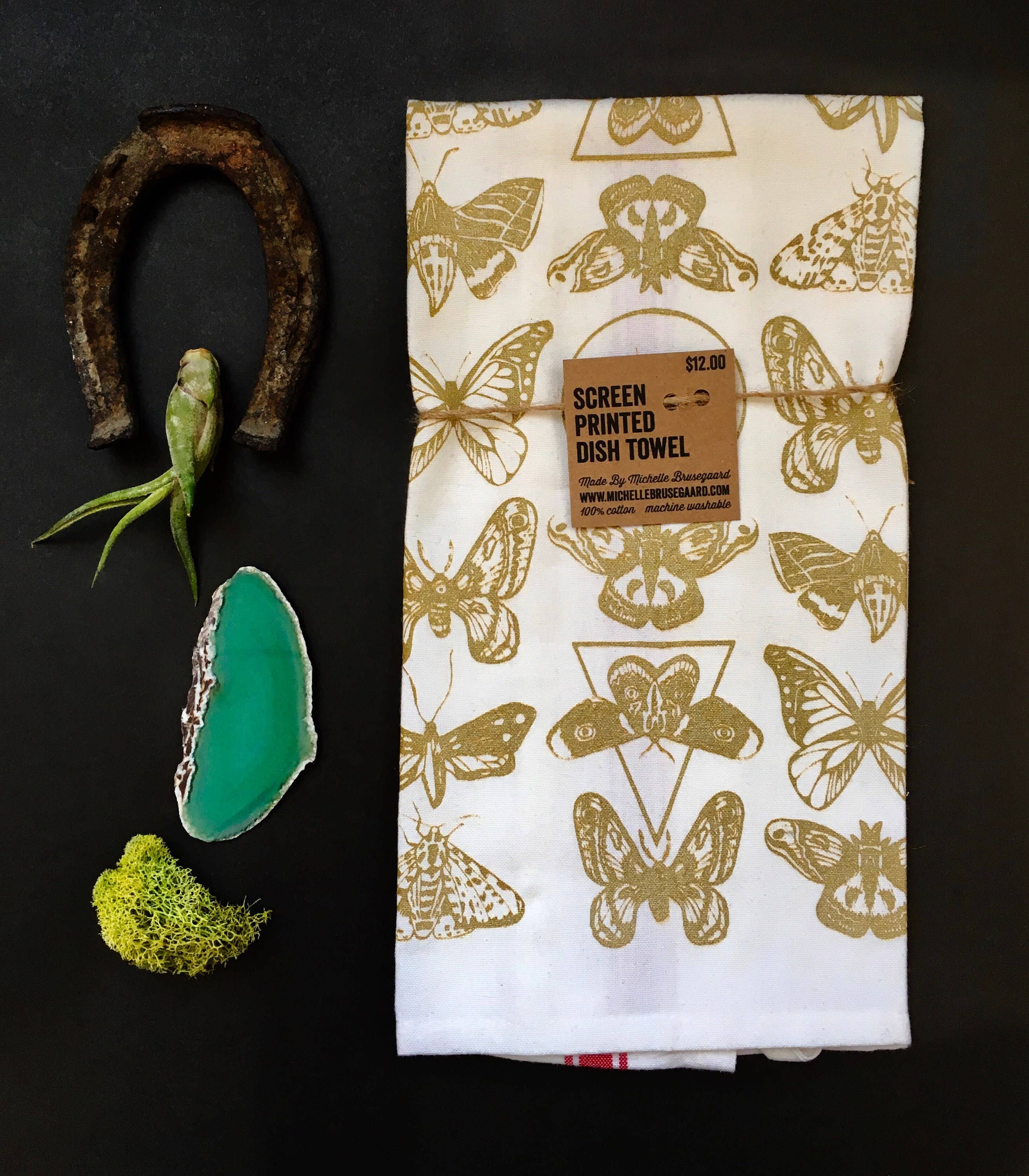 MBMB - Wholesale Tea Towel - Moth Pattern Towel2