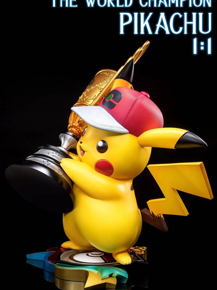 LM Treasures - Wholesale Costume - Unisex - Pokemon World Champion Pikachu Life Size Statue