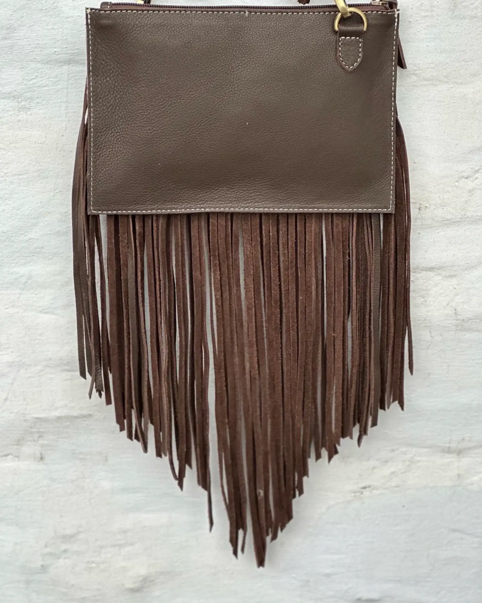 Boho Ranch Shop - Venta al por mayor Bandolera - Mujer - Bolso cruzado THE JESSE de cuero con flecos y tachuelas11