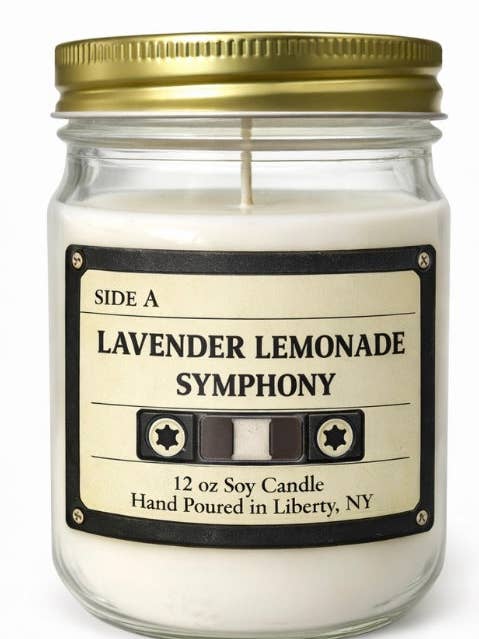 Lemon Lavender Symphony |12oz Mason Jar|Scented Soy Wax for wholesale by Flame Craft Candles