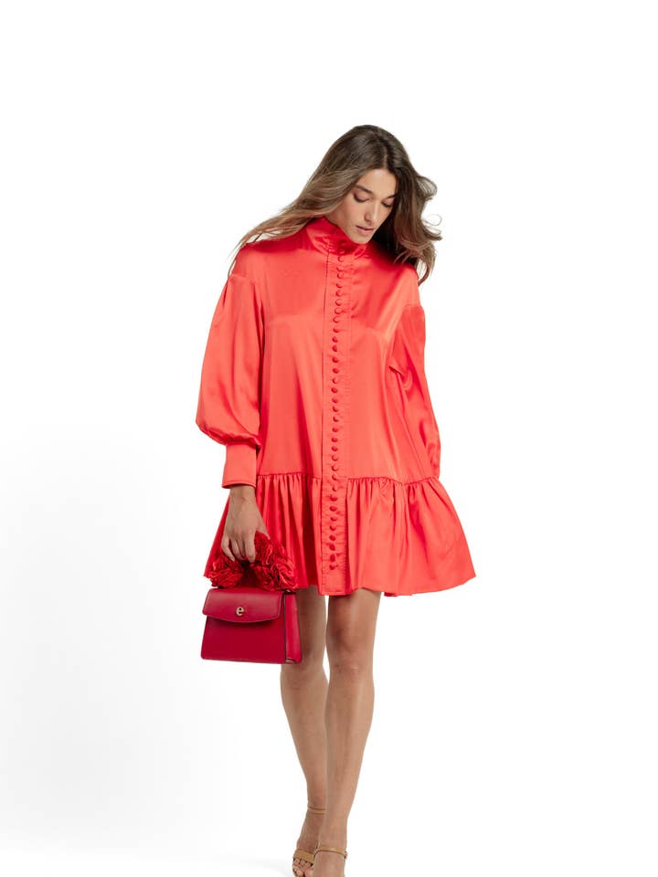 Robe Euphrosyne Coral pour la vente par Emmy Boo
