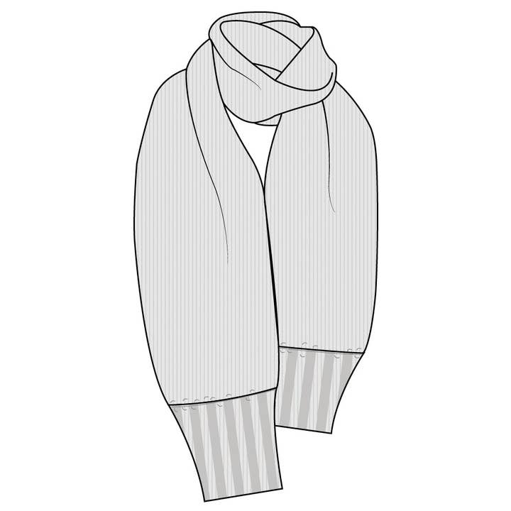 Brown knitted scarf SCAR made of pure organic cotton for wholesale on Faire6