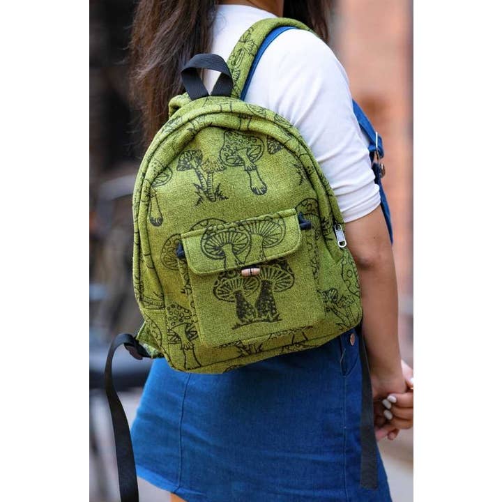 Ganesh Himal Trading - Wholesale Backpack - Unisex - Blockprint Cotton Backpack Solid