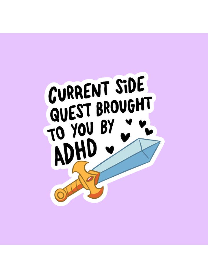 Current Side Quest Sticker for wholesale by Shadows of Sunshine