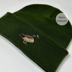Mallard Embroidered Duck Hat Charcoal/Black