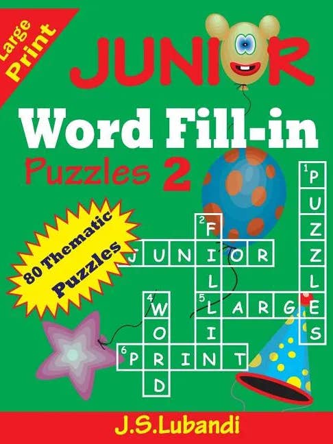 JUNIOR Word Fill-in Puzzles 2 - Paperback for wholesale by Books by splitShops