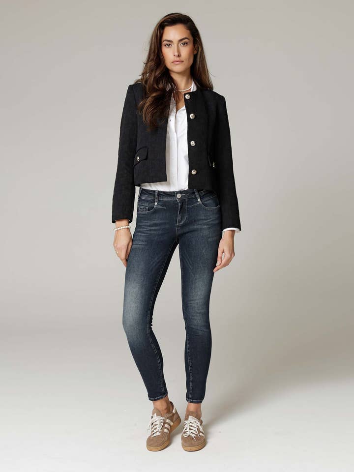 Donkerblauwe Skinny Jeans | De Alba voor wholesale door Good Morning Universe EU