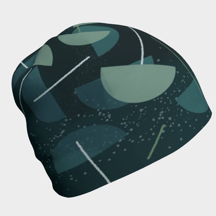 Umbrella Teal Beanie for Women and Men for wholesale by Lalita's Art Shop