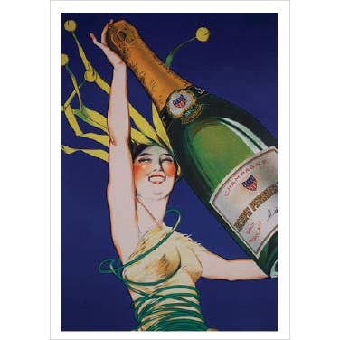 Publicidade de Champagne Joseph Perrier por atacado de Retrospect Greeting Cards