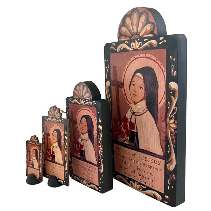 Lynn Garlick Retablos - Wholesale Painting/Drawing - St. Teresa of Lisieus - "Our Little Flower"2