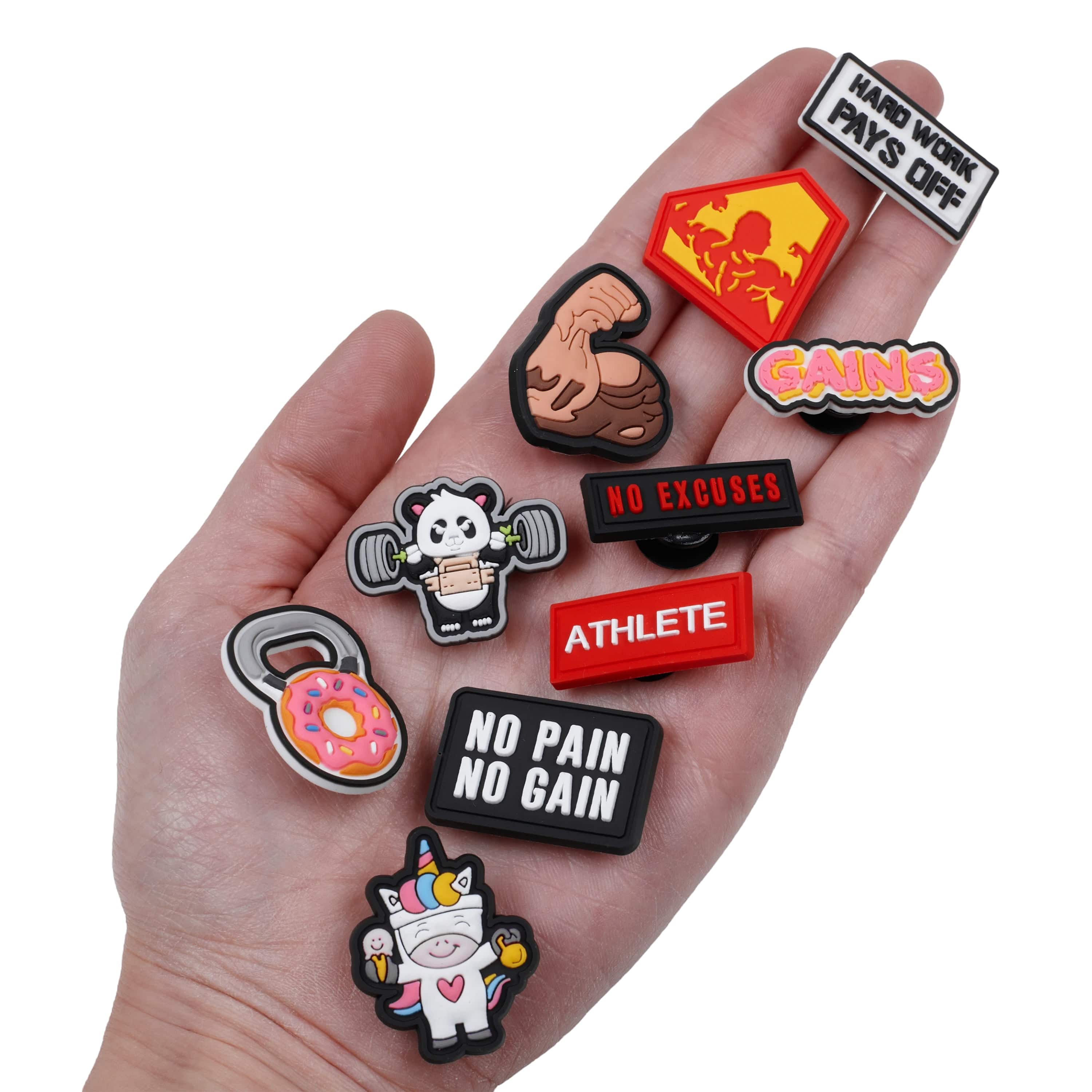 Elitex Training - Wholesale Schoenaccessoires - Uniseks - Set pins voor Crocs-schoenen van PVC3