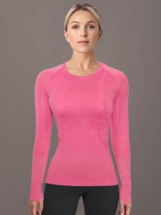 DYI Essential Seamless Long Sleeve in Watermelon for wholesale by DYI Define Your Inspiration
