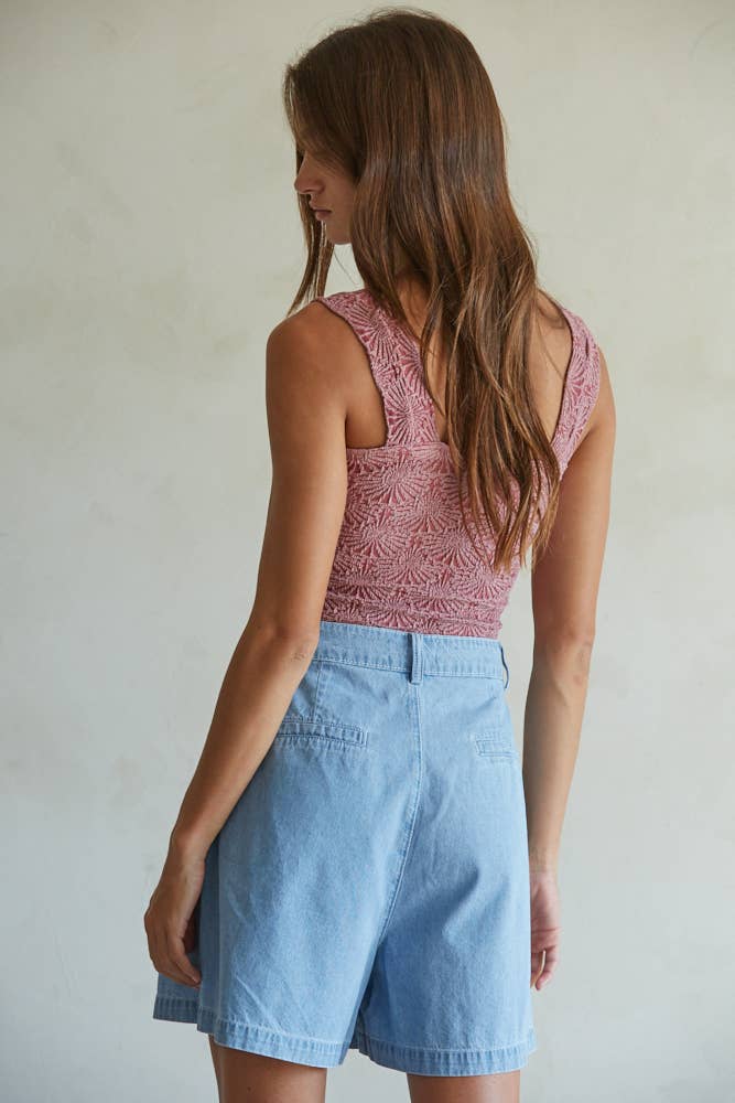 By Together - Wholesale Tank Top - Women's - S1239A | Knit Modal Nylon Spandex Seamless Jacquard Tank4