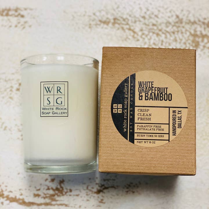 White Rock Soap Gallery - Wholesale Jar/Filled Candle - Candle 8 oz Soy Wax6