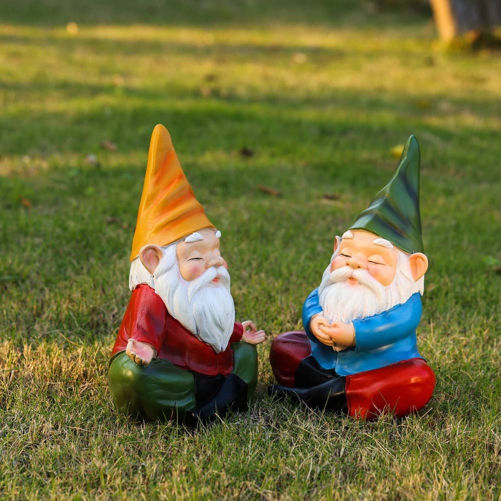 Liffy - Wholesale Tuinkabouter - Meditatie Tuinkabouter Hars Beeldje Buiten Tuindecoratie10