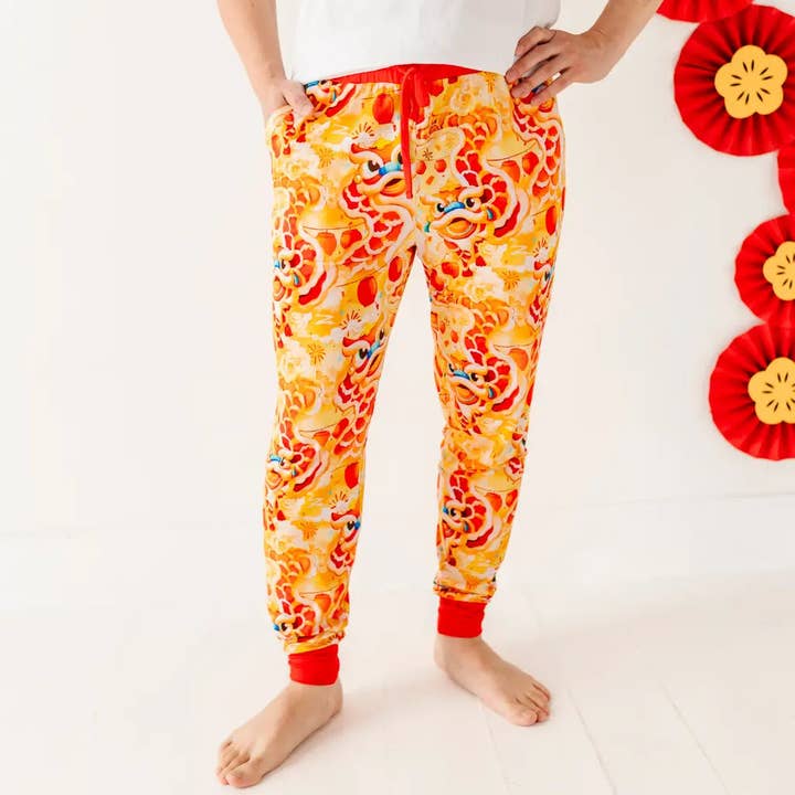 Dreambly Me - Wholesale Sleepwear Bottom - Men's - Lion Dancers Men's Pajama Pants4