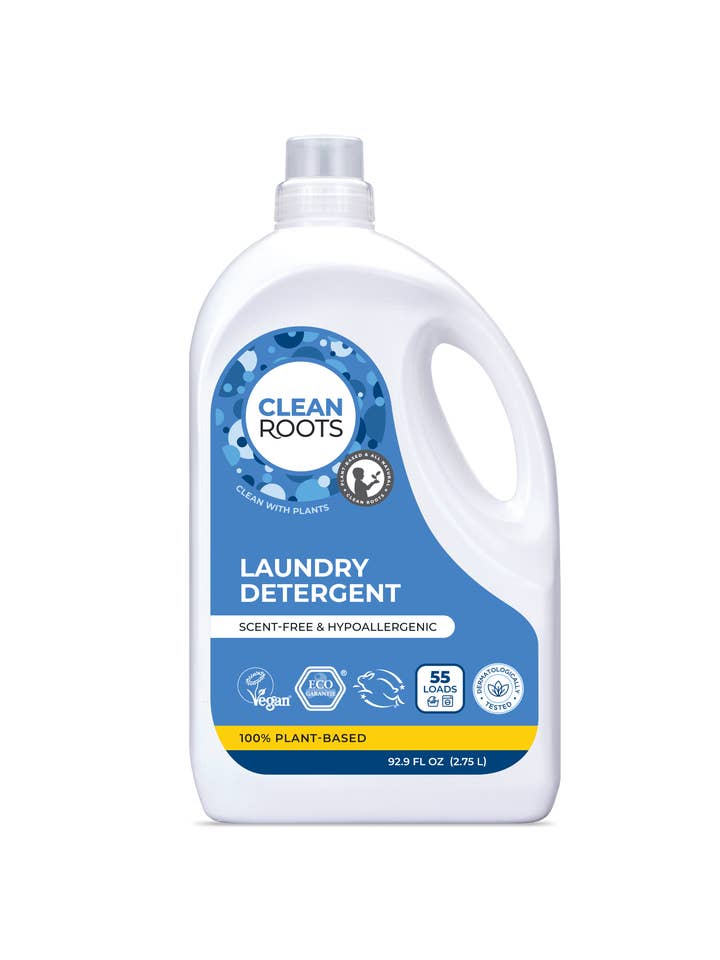 Laundry Detergent | Scent-Free & Hypoallergenic | 92.9 fl oz for wholesale by Clean Roots