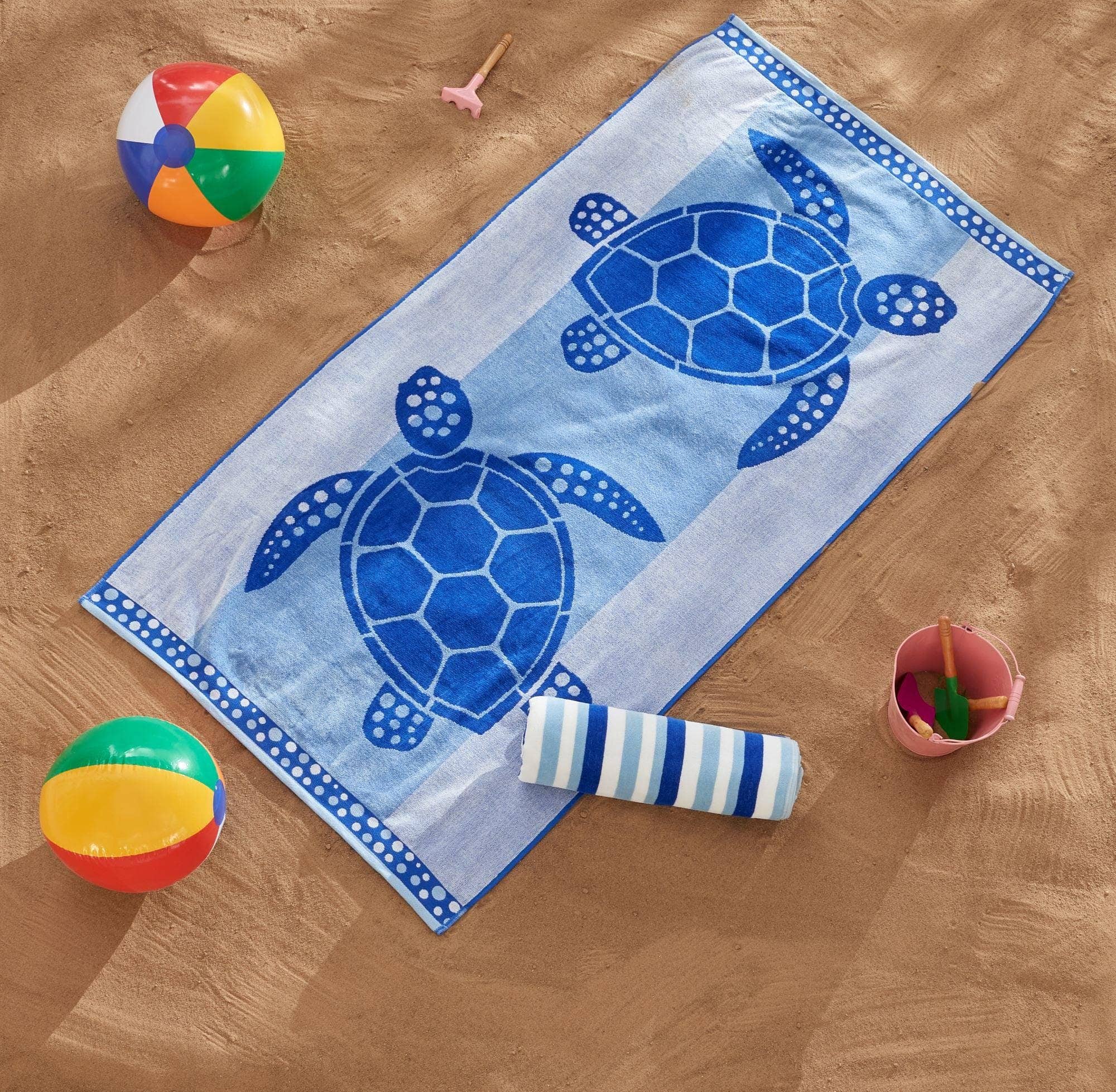 BH Collective - Wholesale Beach Towel - Beach Towels - 100% Cotton Jacquard, 2pk  - Playa Collection30