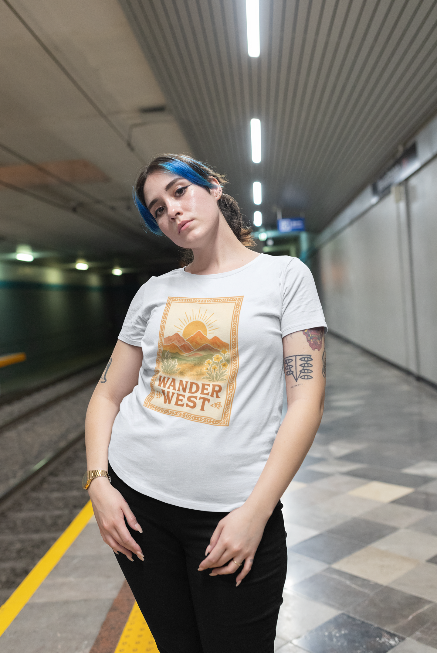 The Painted Sagebrush - Wholesale Shirt - Women's - Wander West – Adventure & Western Spirit Graphic Tshirt2