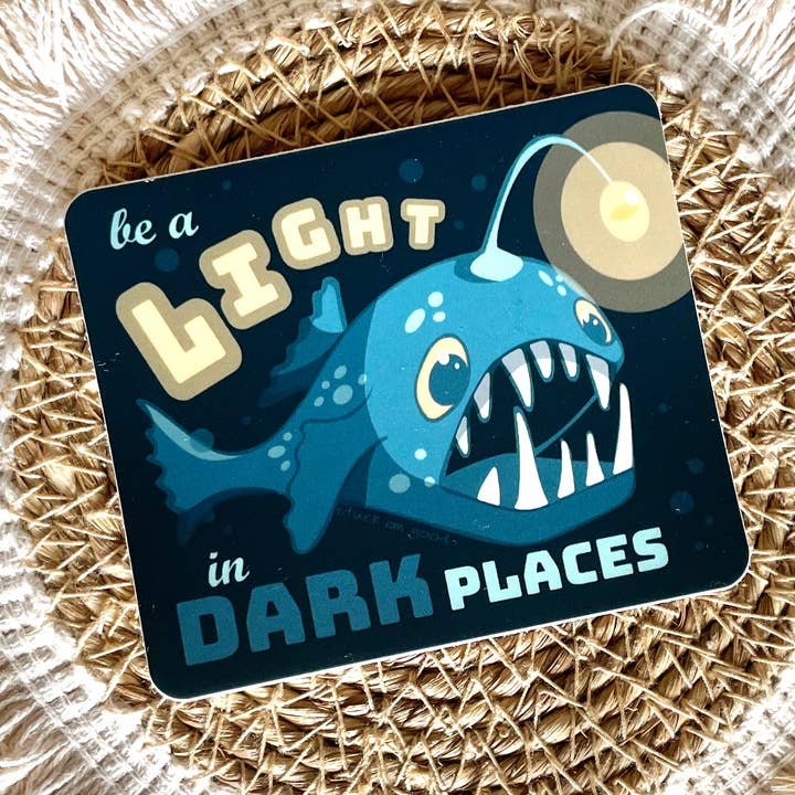 Angler Fish Sticker for wholesale by Stuck On Good Design