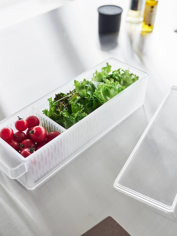 Refrigerator Colander with Lid & Divider for wholesale by Yamazaki Home