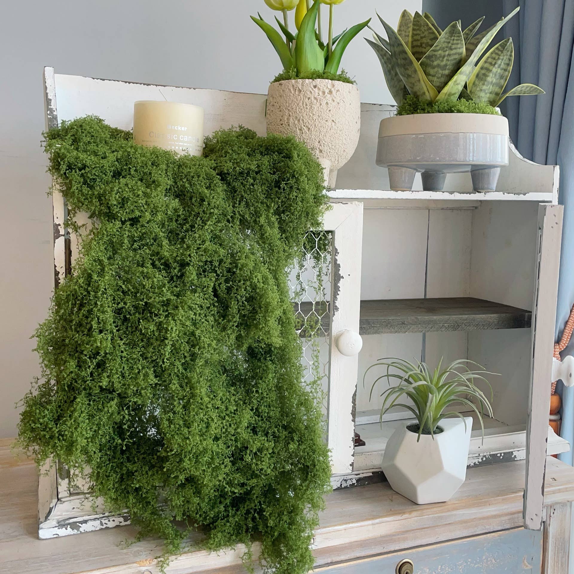 ACNITE(We cover U.S. import duties) - Venta al por mayor Plantas artificiales - Hilo artificial, musgo, decoración rústica, hierba falsa6