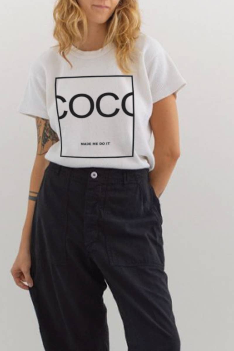 Polar bee - Wholesale Screen Printed T-Shirt - Women's - PB-2823.  MADE ME DO IT0