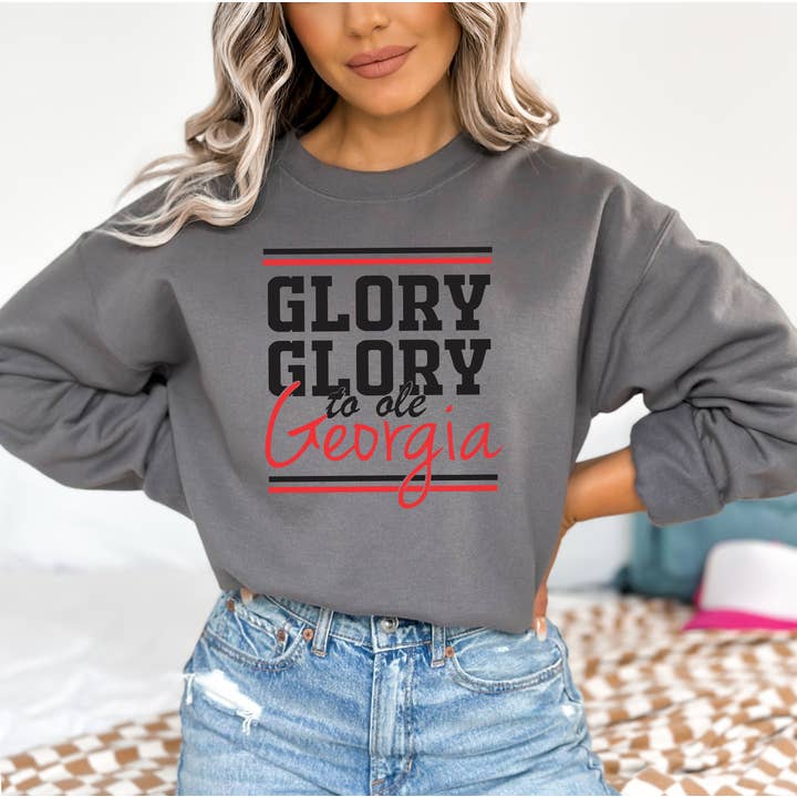 Simply You Customs - Wholesale Graphic Sweatshirt - Women's - Glory Glory To Ole Georgia Sweatshirt