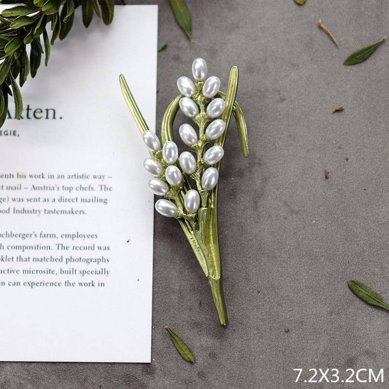 Tourtiwi - Wholesale Brooch - Lily Of the Valley Brooch, Botanical Series Pin3