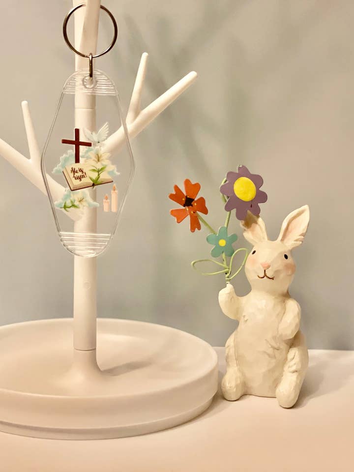 He Is Risen Keychain for wholesale by MPB Stationery