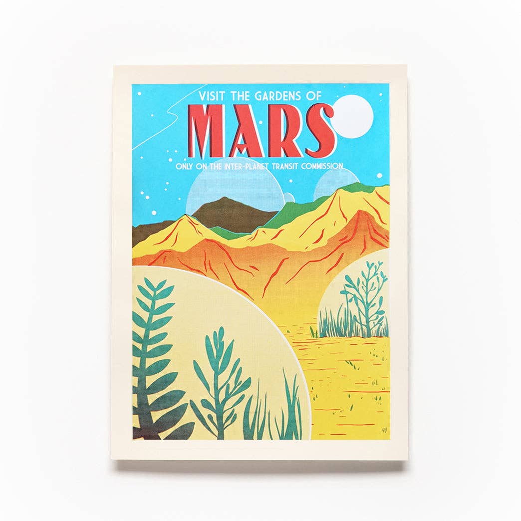 Secret Planet - Wholesale Art Print - Mars Screen Print