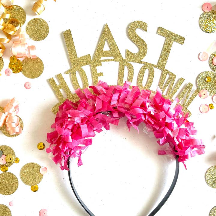 Bandeau Last Hoe Down, Couronne de bachelorette, décorations de fête de bachelorette, bandeaux de fête de Nashville, décor de bachelorette de Nashville pour la vente par Urenvited
