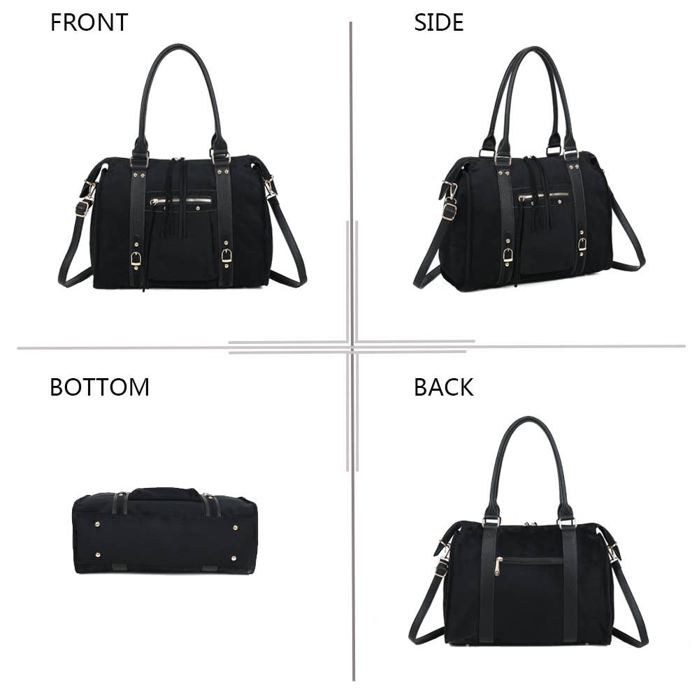 Gallantry – wholesale Top handle bag – women's – Skyla Suedine Large(R-1979-5A)2