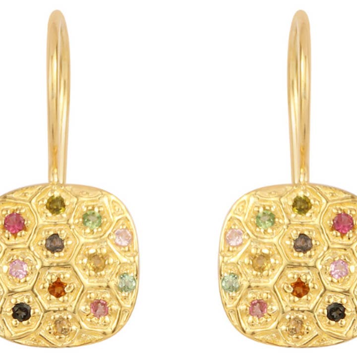 POMEGRANATE - Wholesale Dangle Earrings - Melograno Tourmaline Earrings0