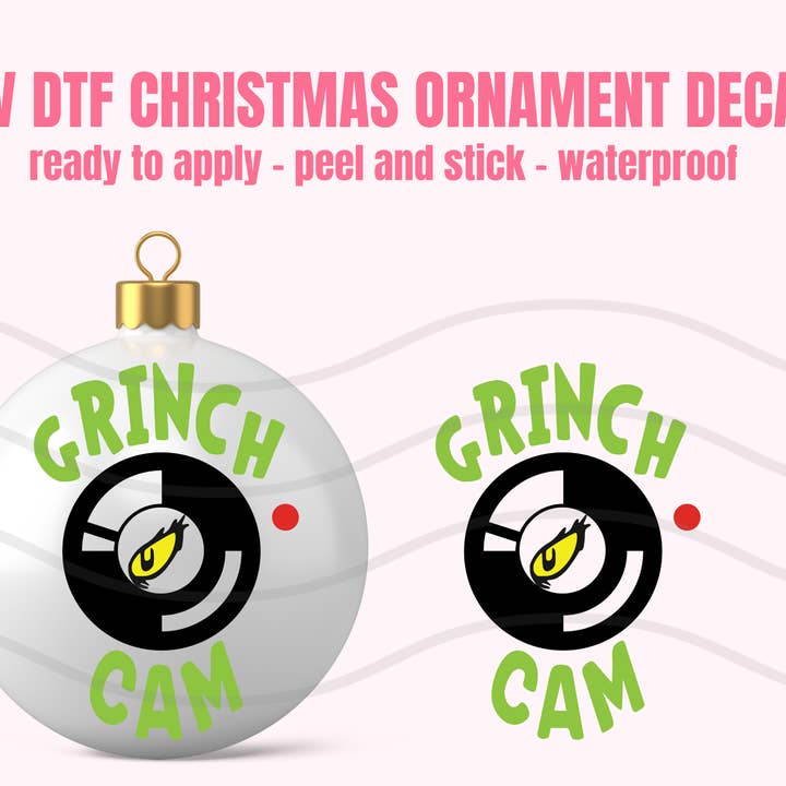 Ornamentos de Natal UV DTF #031 por atacado de One Stop Cups