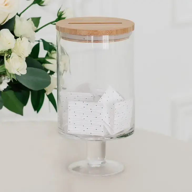 Buy Wholesale China Wide Mouth Food Storage Jar With Airtight Wood Lid Glass  Mason Jars Bulk Glass Bottle Glass Conister & Glass Jars at USD 0.63