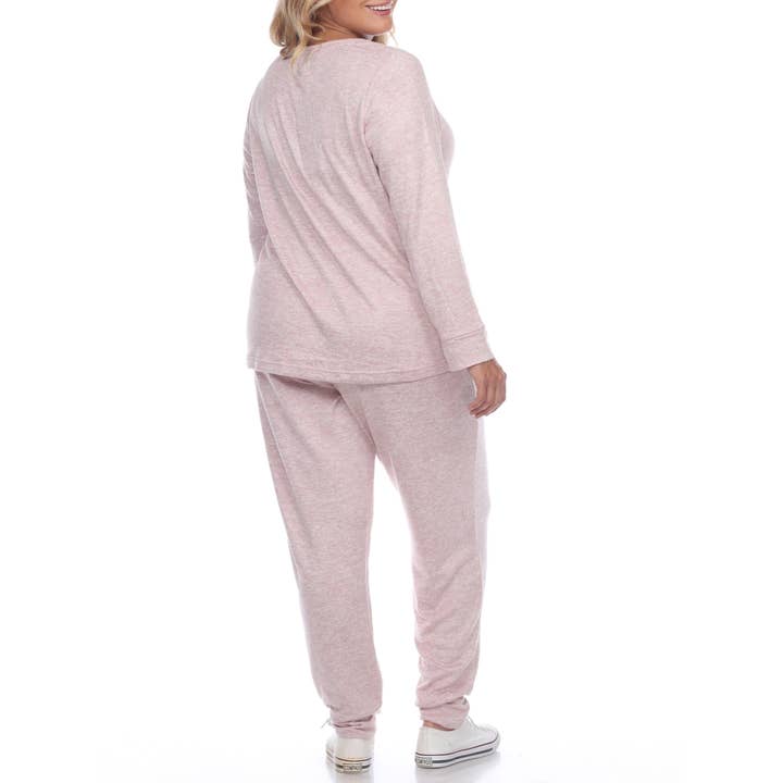 WHITE MARK – Großhandel Loungewear-Set – Damen – 2-teiliges Lounge-Set in Übergröße4