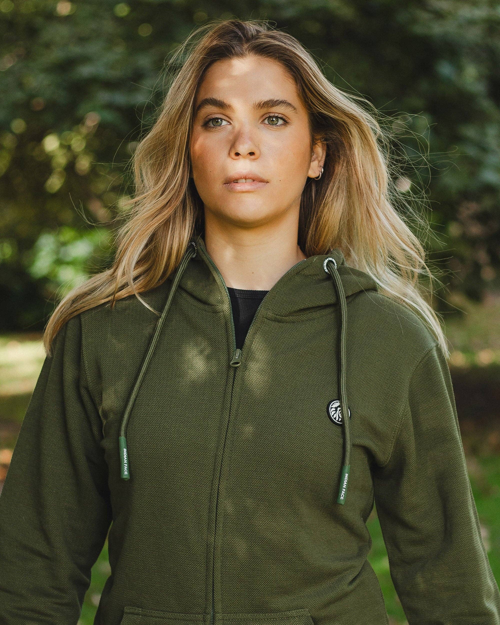 Indicom Brands – wholesale Hoodie - Unisex – Trek Terra Grön5