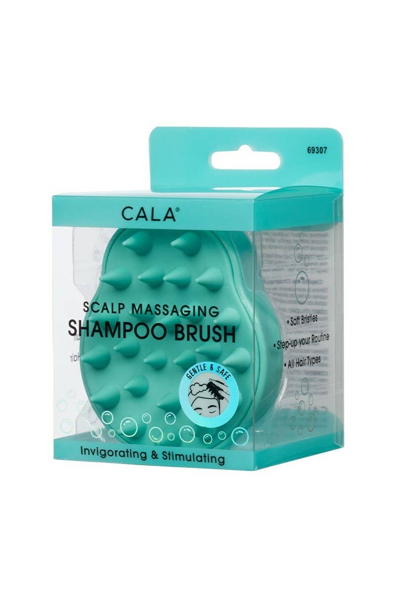 CALA 69307 Scalp Massaging SHAMPOO Brush Mint - 6pc