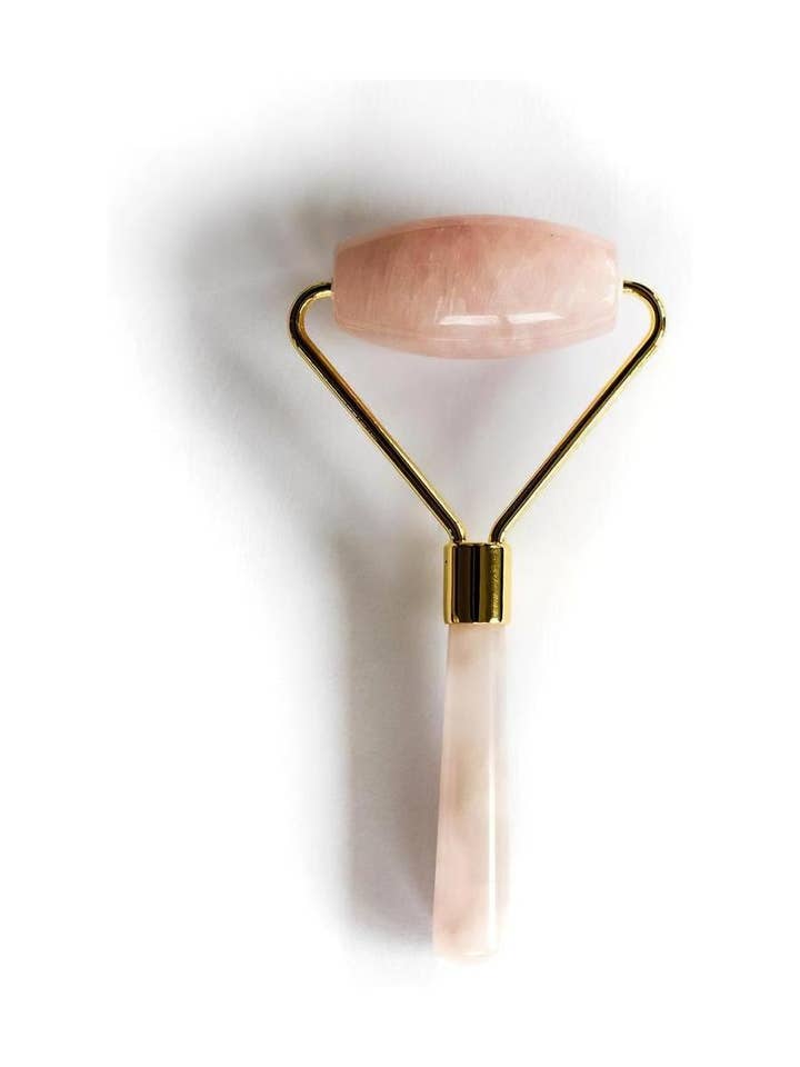 rouleau facial en quartz rose pour la vente par Yu Beauty